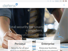 Tablet Screenshot of defenx.com